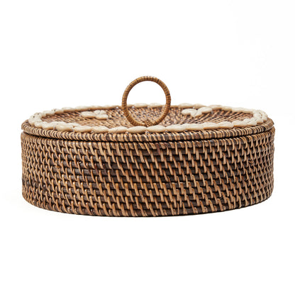 Le Panier à Compartiments en Rotin Marron Naturel Bazar Bizar