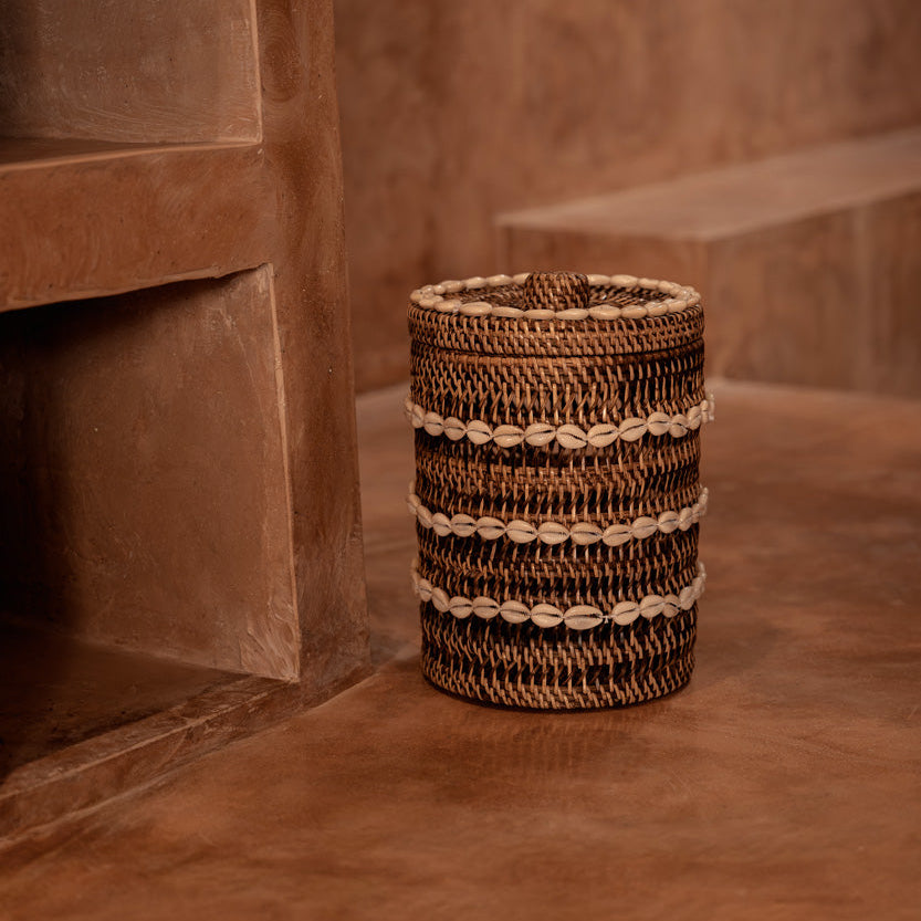 Le Panier de rangement Shell - Brun naturel Bazar Bizar