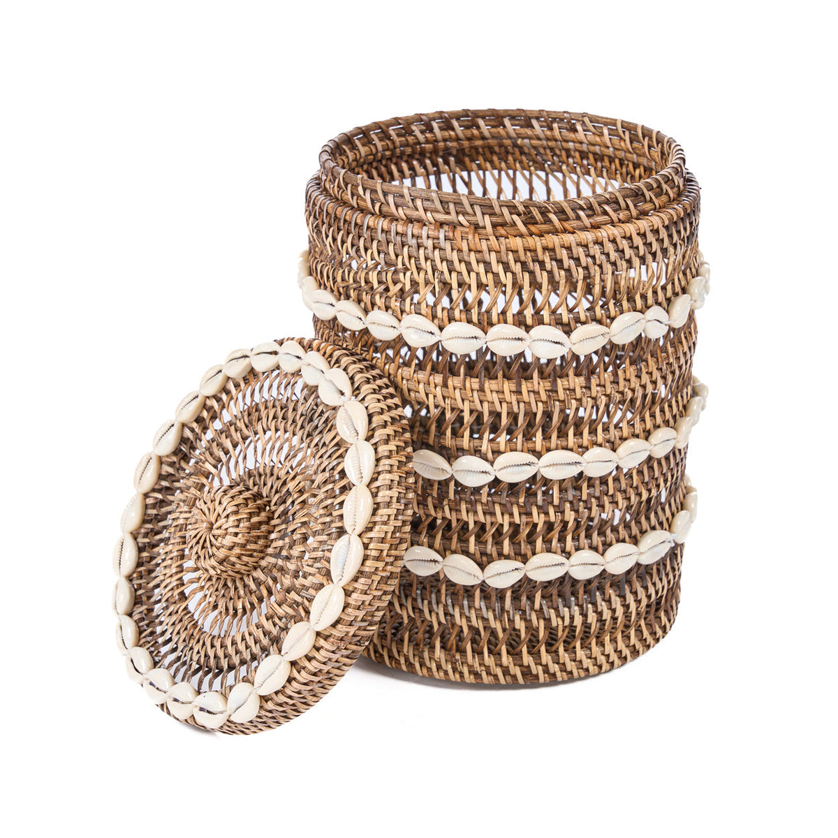 Le Panier de rangement Shell - Brun naturel Bazar Bizar