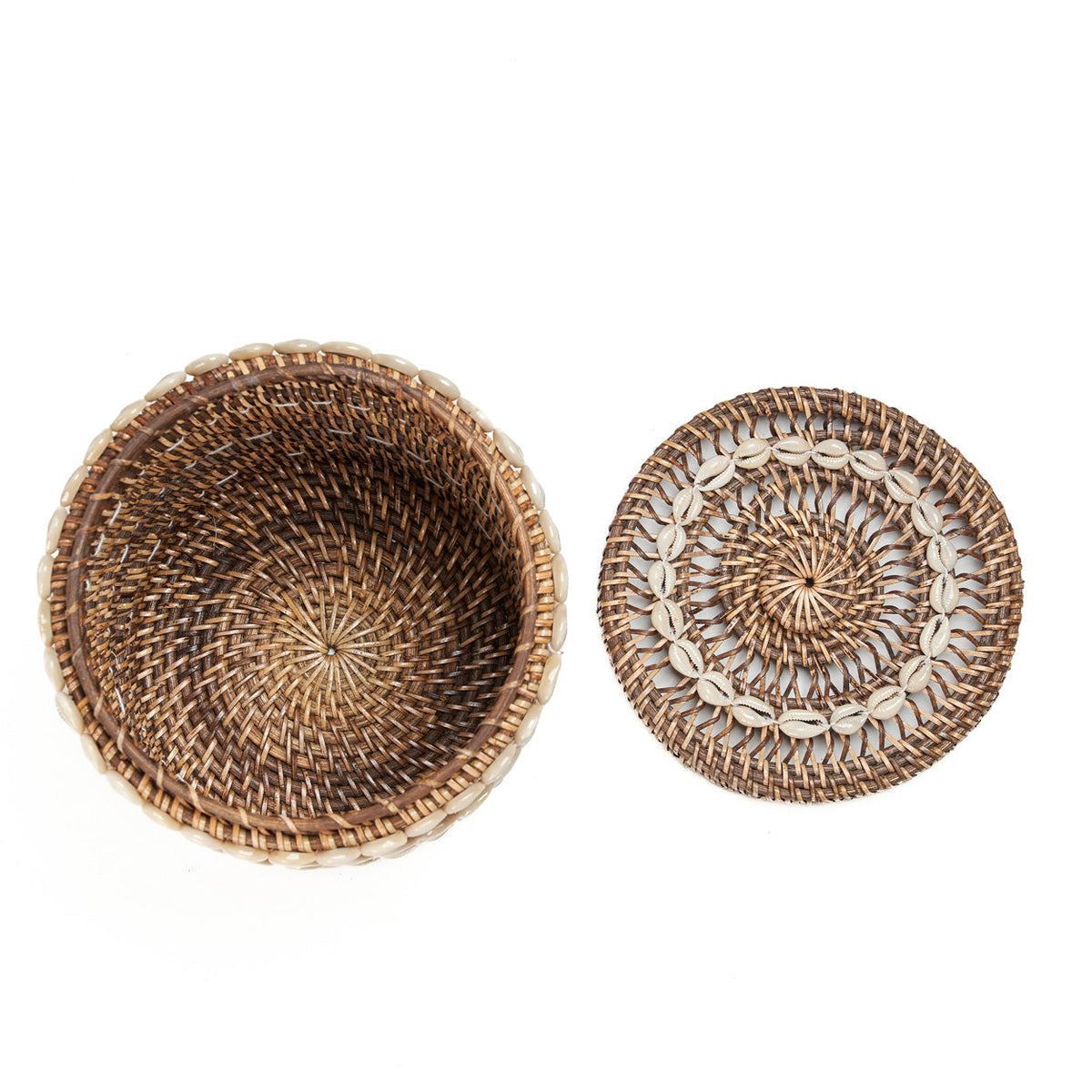 Le Panier de rangement Shell - Brun naturel Bazar Bizar