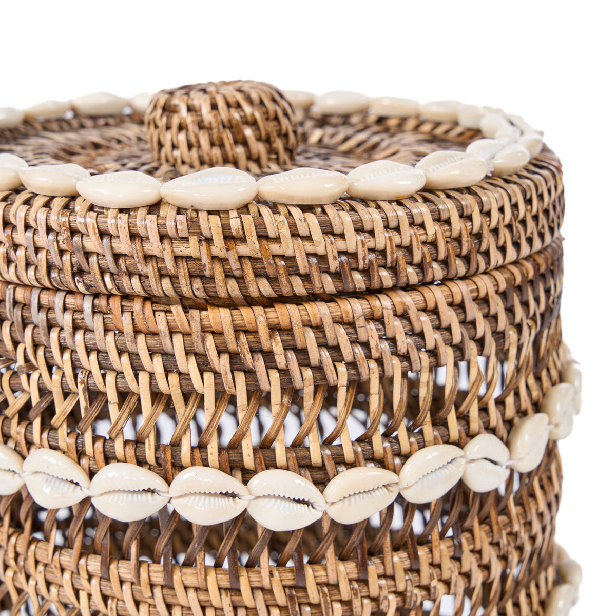 Le Panier de rangement Shell - Brun naturel Bazar Bizar