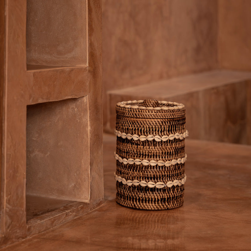 Le Panier de rangement Shell - Brun naturel Bazar Bizar