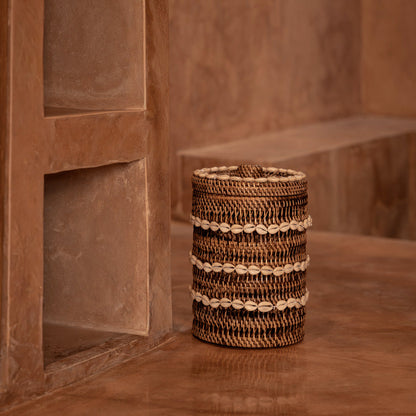 Le Panier de rangement Shell - Brun naturel Bazar Bizar