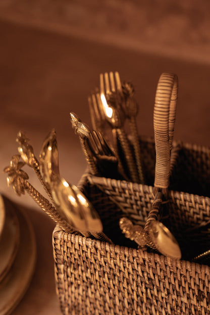 Le Porte-couverts en rotin N°4 Marron naturel Bazar Bizar