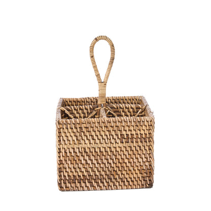 Le Porte-couverts en rotin N°4 Marron naturel Bazar Bizar
