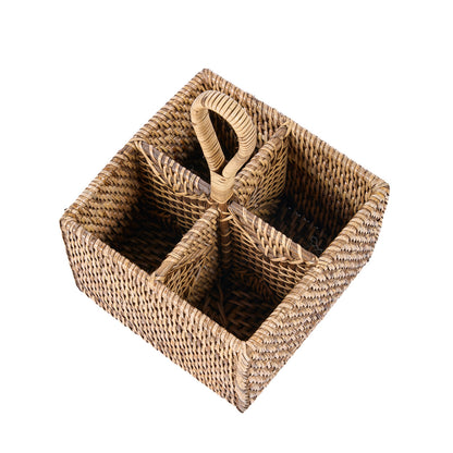 Le Porte-couverts en rotin N°4 Marron naturel Bazar Bizar
