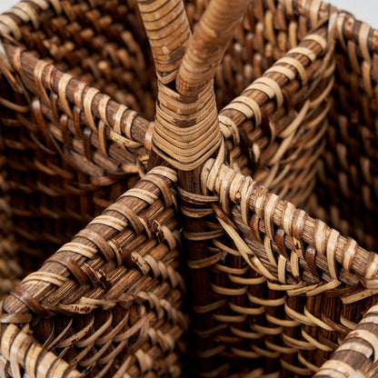 Le Porte-couverts en rotin N°4 Marron naturel Bazar Bizar