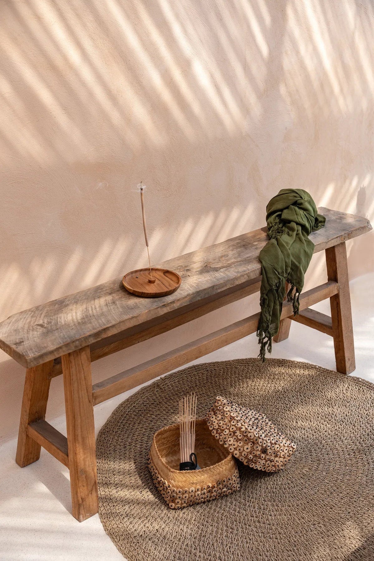 Le tapis en jonc de mer Naturel 100cm Bazar Bizar