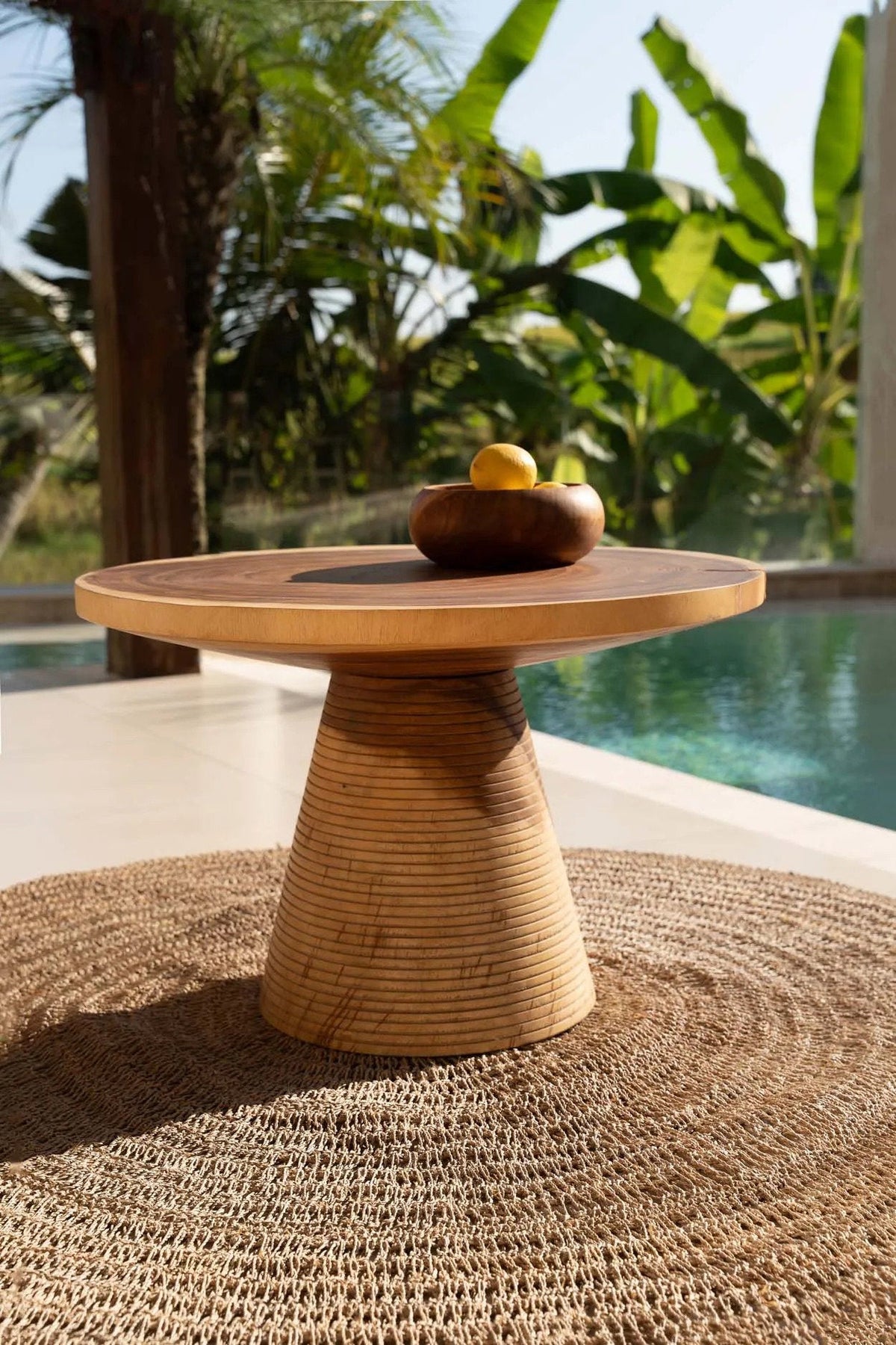 Le tapis en jonc de mer Naturel 100cm Bazar Bizar