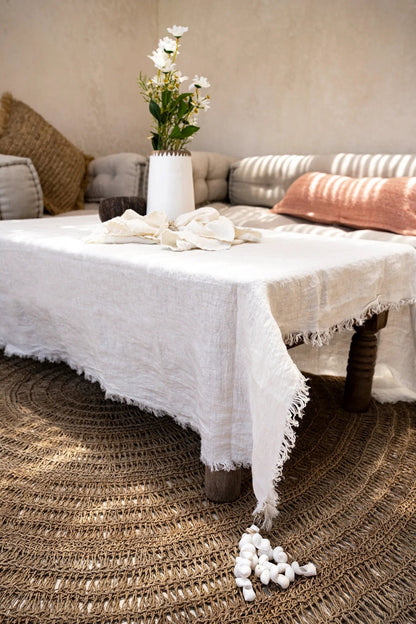 Le tapis en jonc de mer Naturel 100cm Bazar Bizar