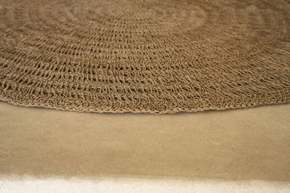 Le tapis en jonc de mer Naturel 100cm Bazar Bizar