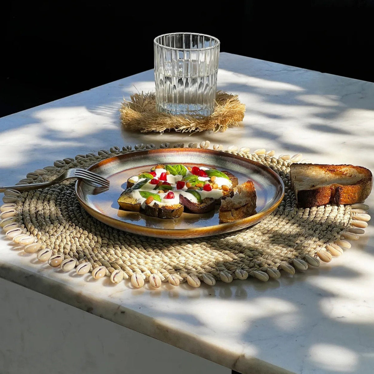 Le set de table Seagrass Shell - Bazar Bizarre Naturel