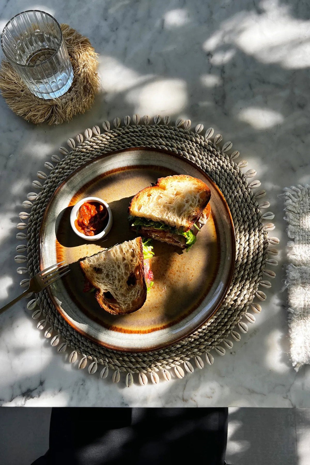 Le set de table Seagrass Shell - Bazar Bizarre Naturel