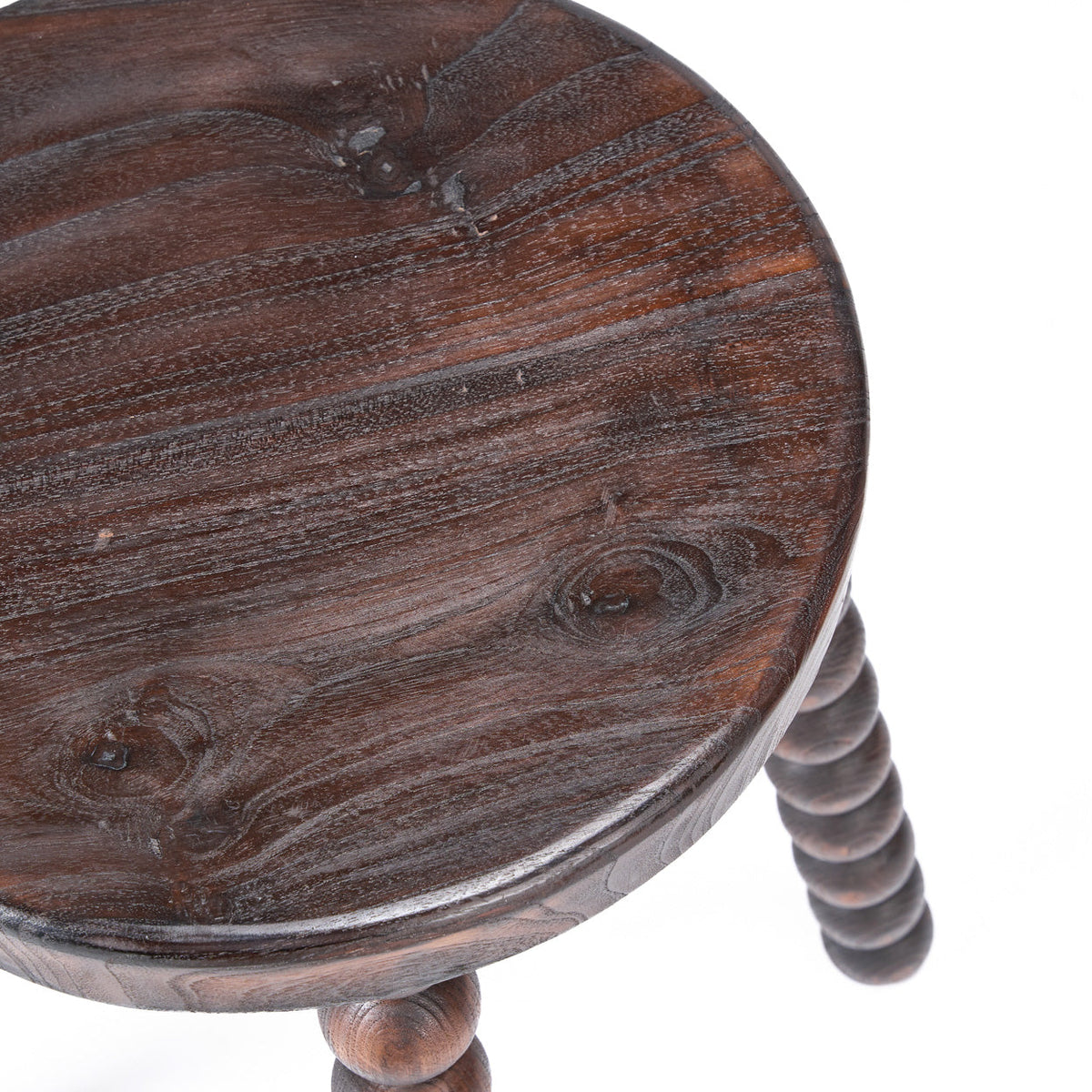 Le tabouret Dango - Noyer foncé Bazar Bizar