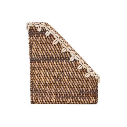 De Shell Edge Opberger Naturel marron Bazar Bizarre