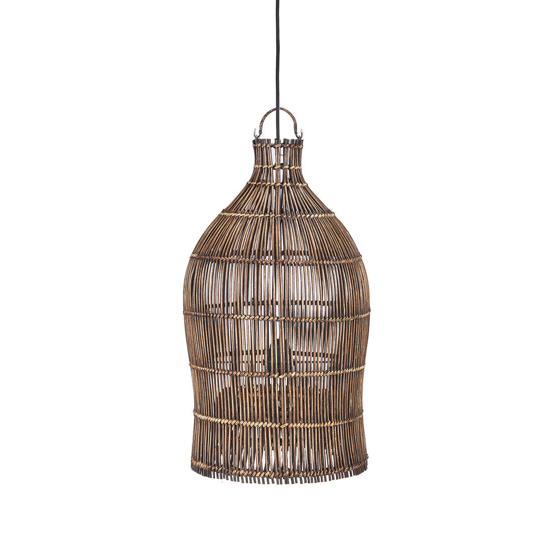 La suspension Woven Bell Noyer foncé S Bazar Bizar