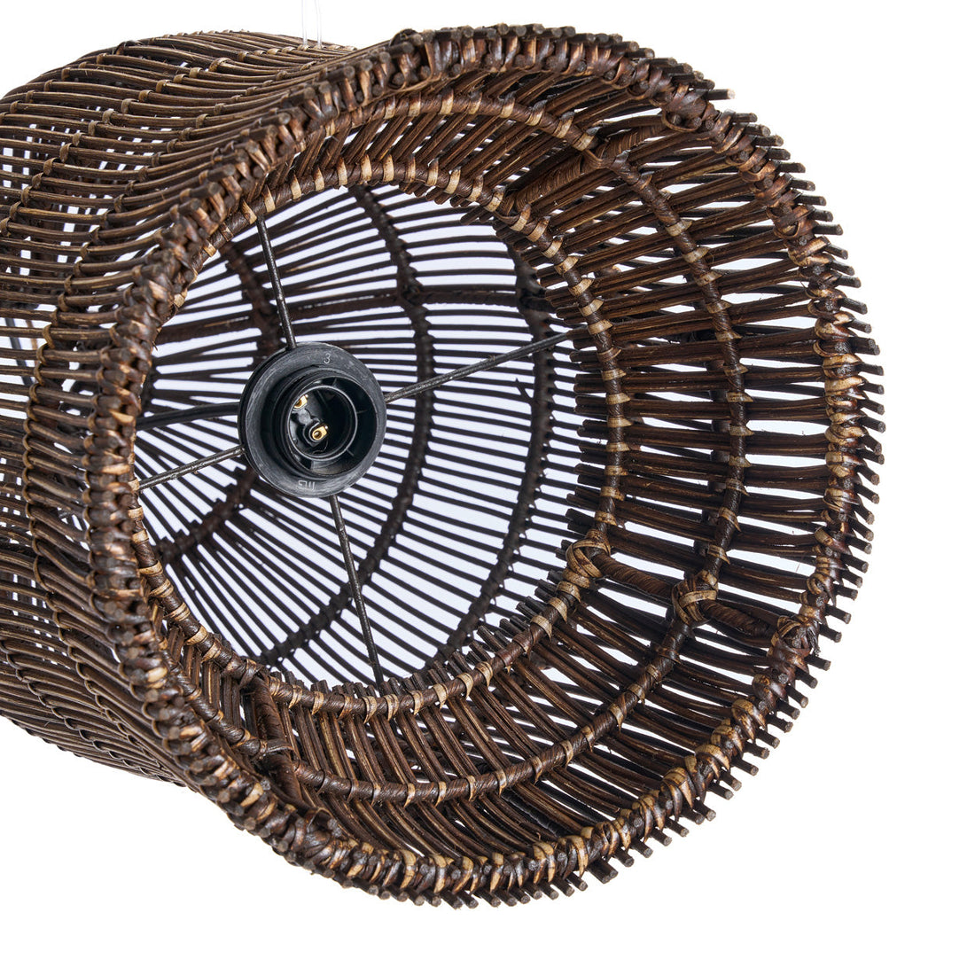 La suspension Woven Bell Noyer foncé S Bazar Bizar