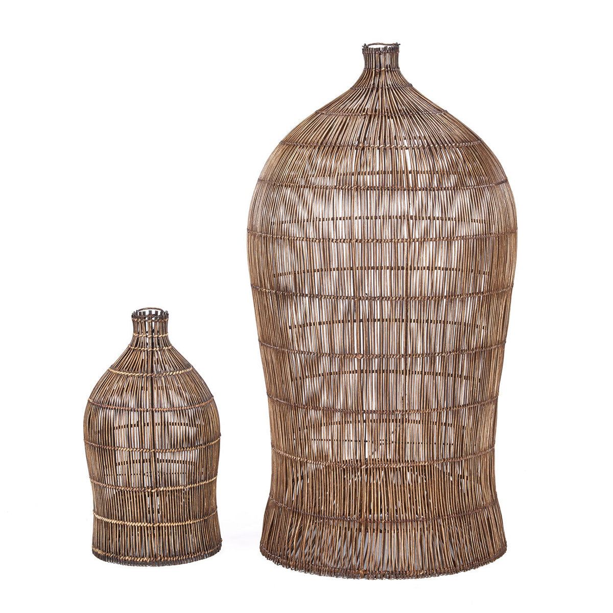La suspension Woven Bell Noyer foncé XL Bazar Bizar