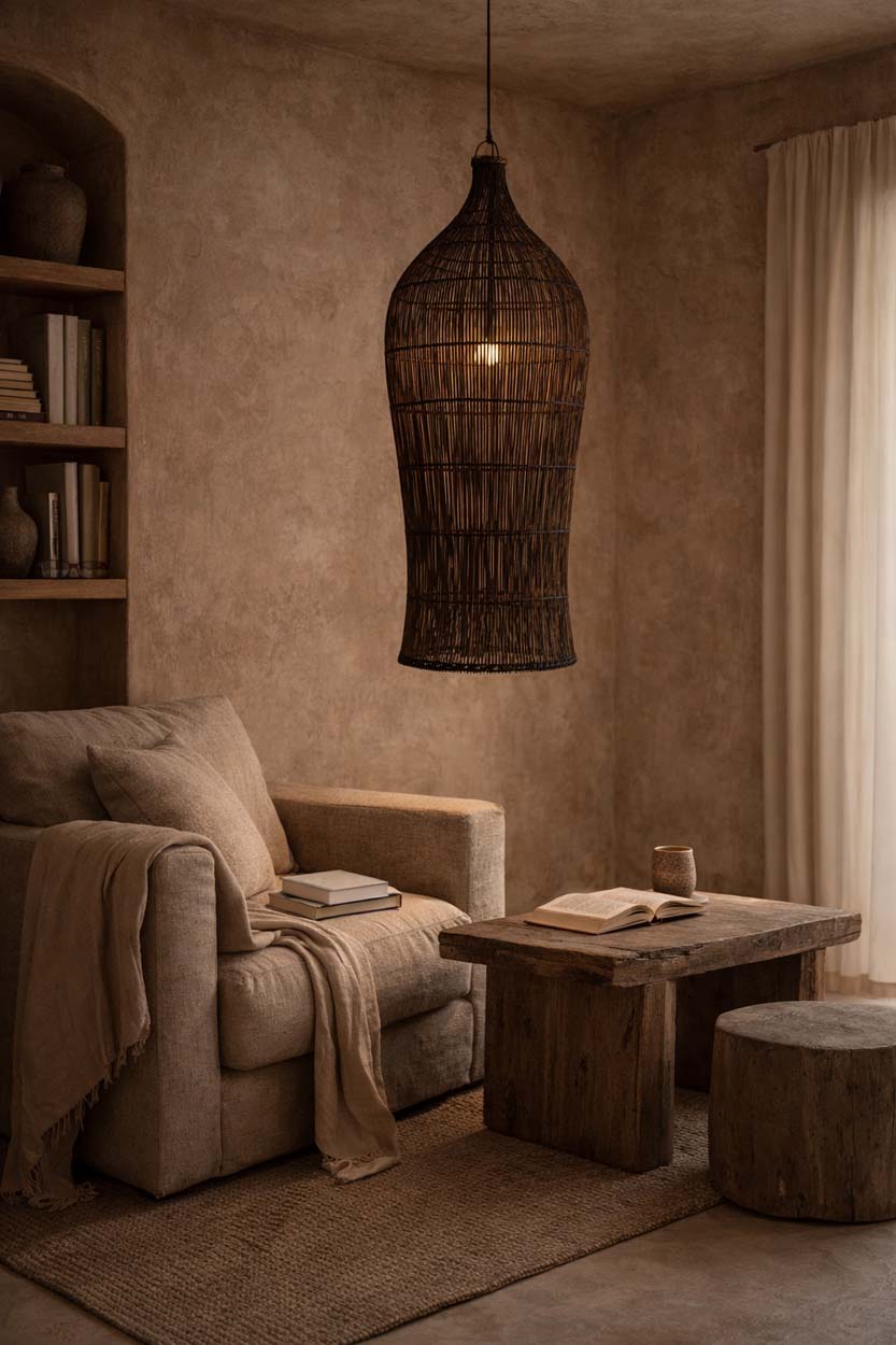 La suspension Oasis Tower Noyer foncé XL Bazar Bizar