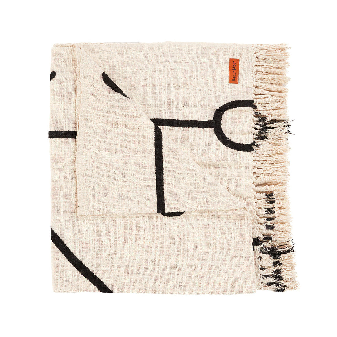 Le couvre-lit Evil Eye - Noir naturel Bazar Bizar