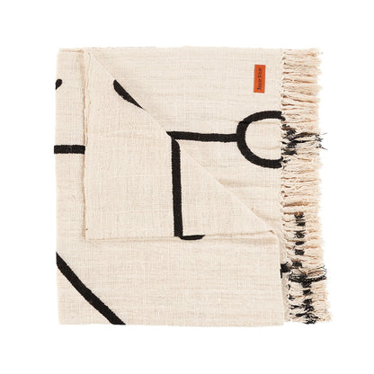 Le couvre-lit Evil Eye - Noir naturel Bazar Bizar