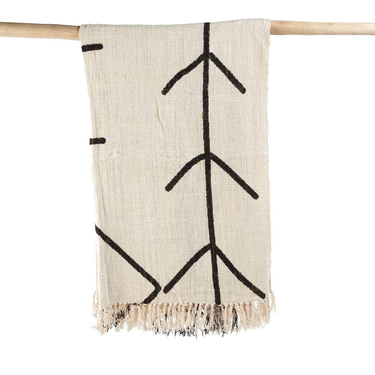 Le couvre-lit Evil Eye - Noir naturel Bazar Bizar