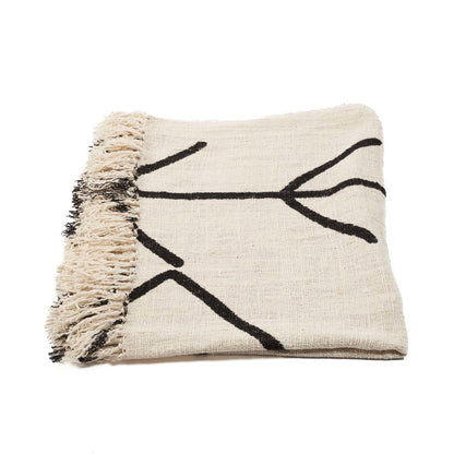 Le couvre-lit Evil Eye - Noir naturel Bazar Bizar