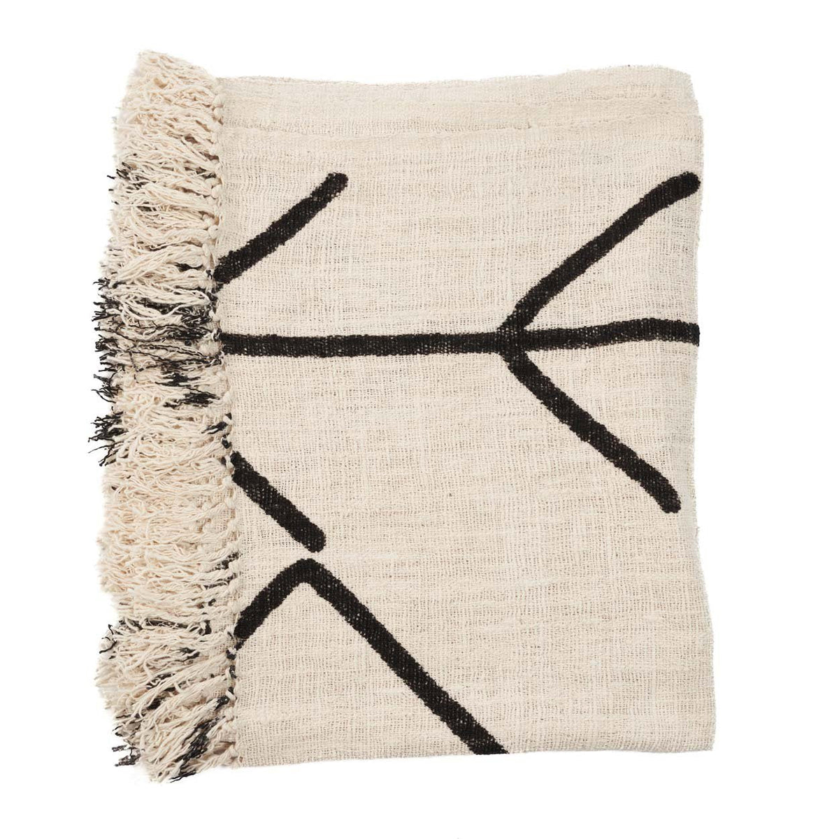 Le couvre-lit Evil Eye - Noir naturel Bazar Bizar
