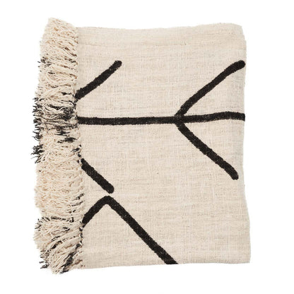 Le couvre-lit Evil Eye - Noir naturel Bazar Bizar