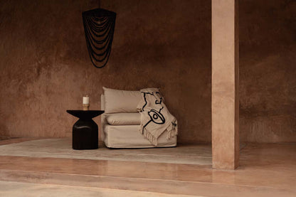 Le couvre-lit Evil Eye - Noir naturel Bazar Bizar
