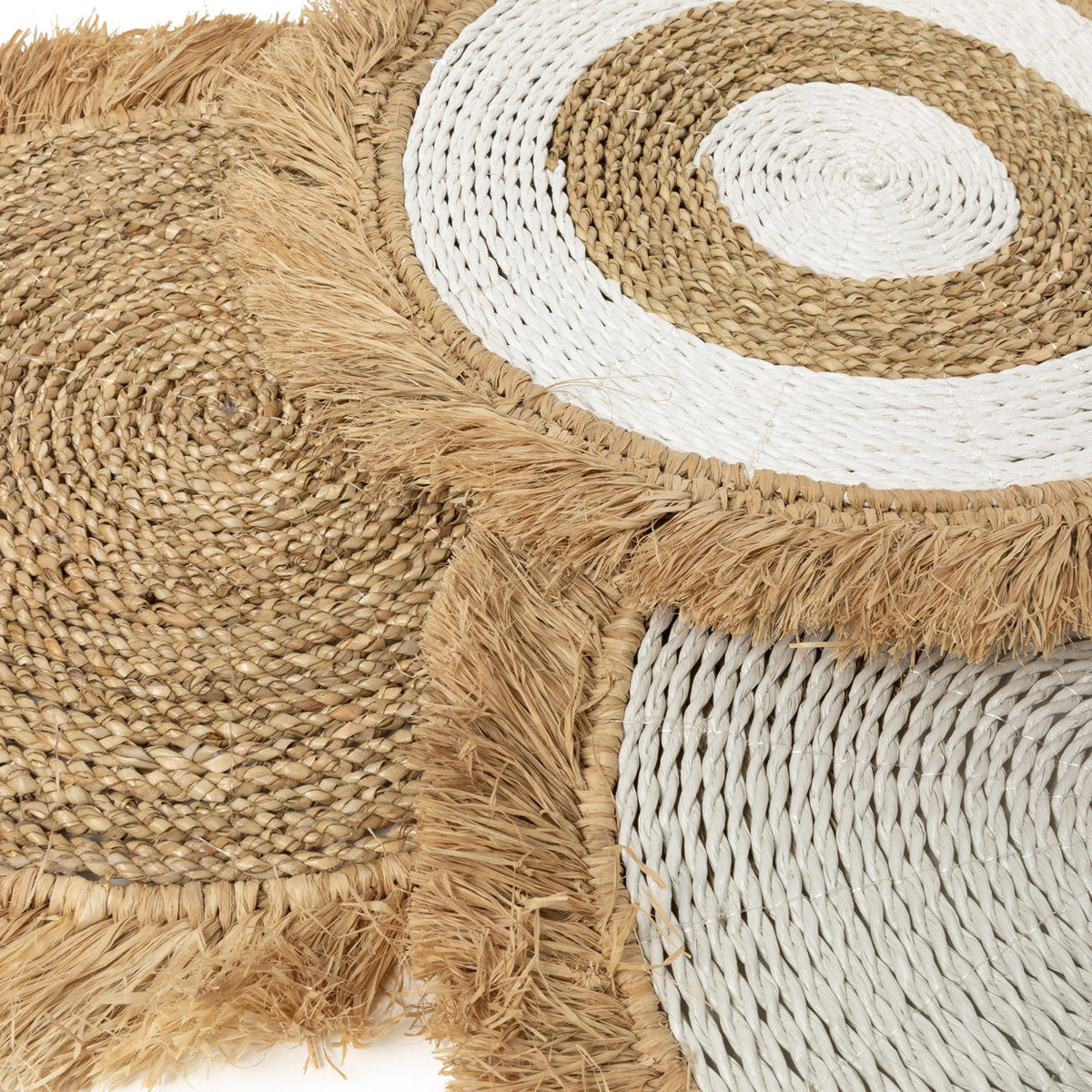 Le set de table en jonc de mer et raphia - Naturel Bazar Bizar