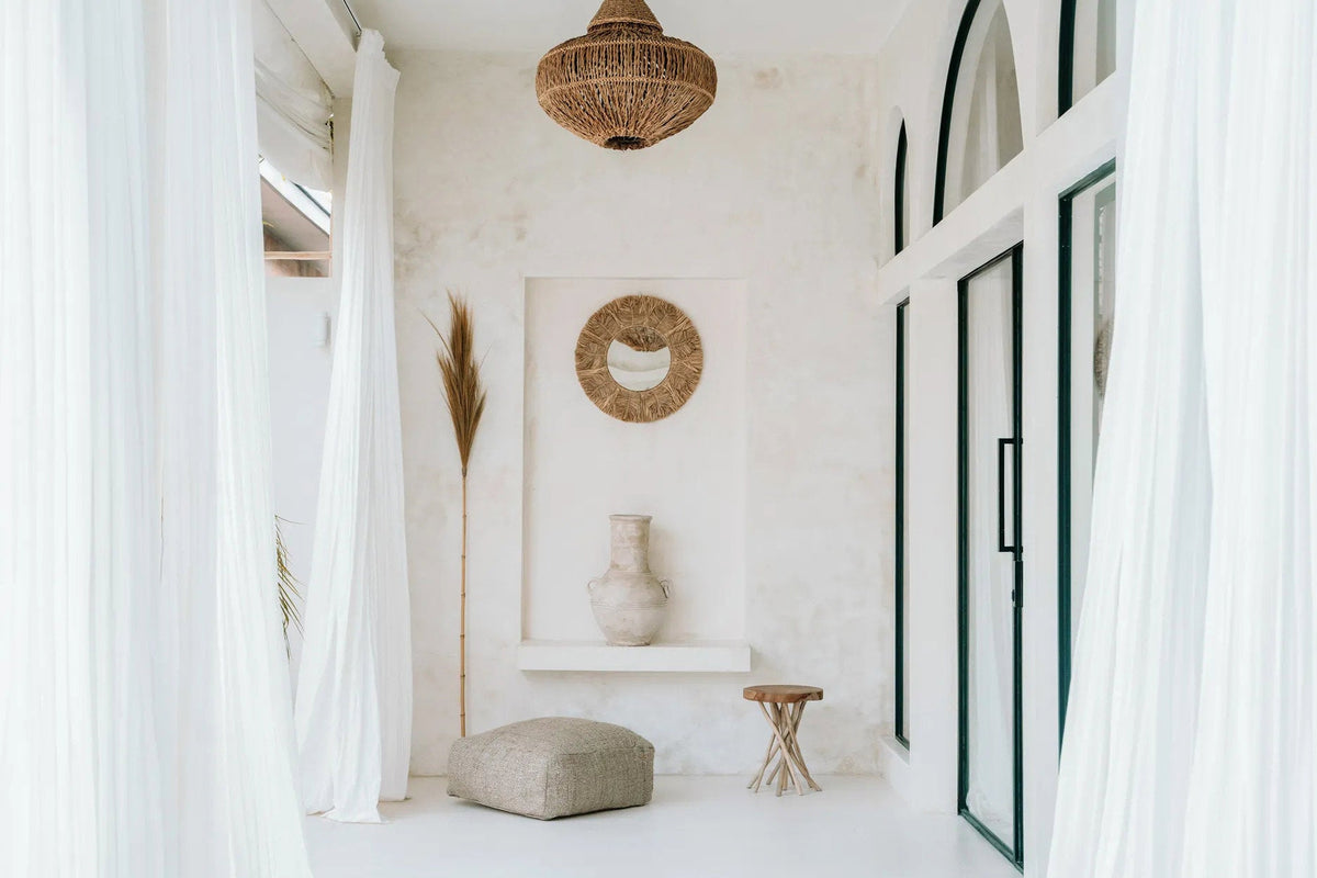 Le miroir Palm Tree - Naturel - M 60x60cm Bazar Bizar