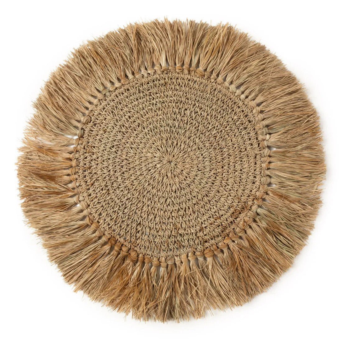 Le set de table en raphia crocheté - Bazar Bizar naturel