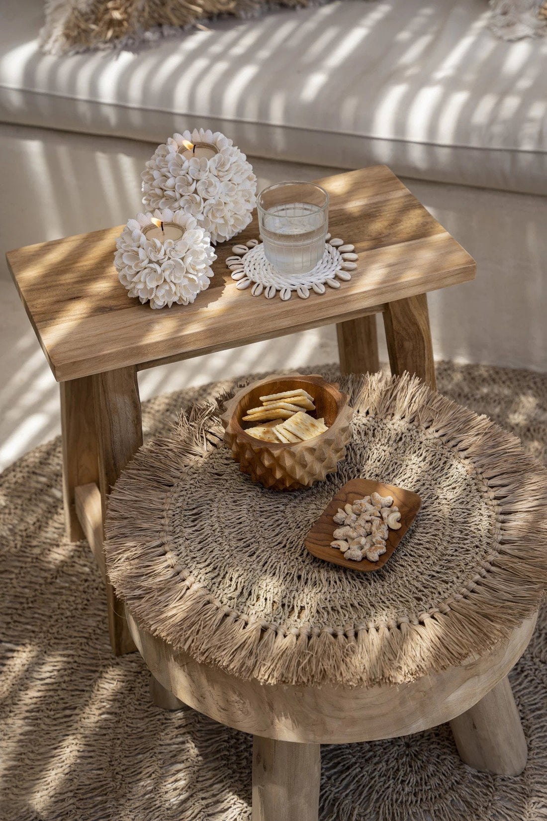 Le set de table en raphia crocheté - Bazar Bizar naturel