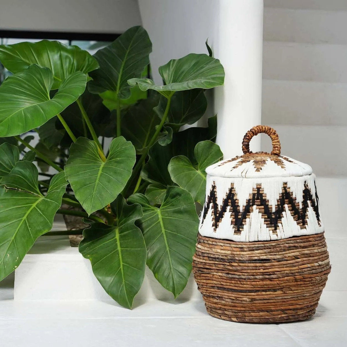 Le Little Bay Beach Panier Naturel Blanc Moyen Bazar Bizarre