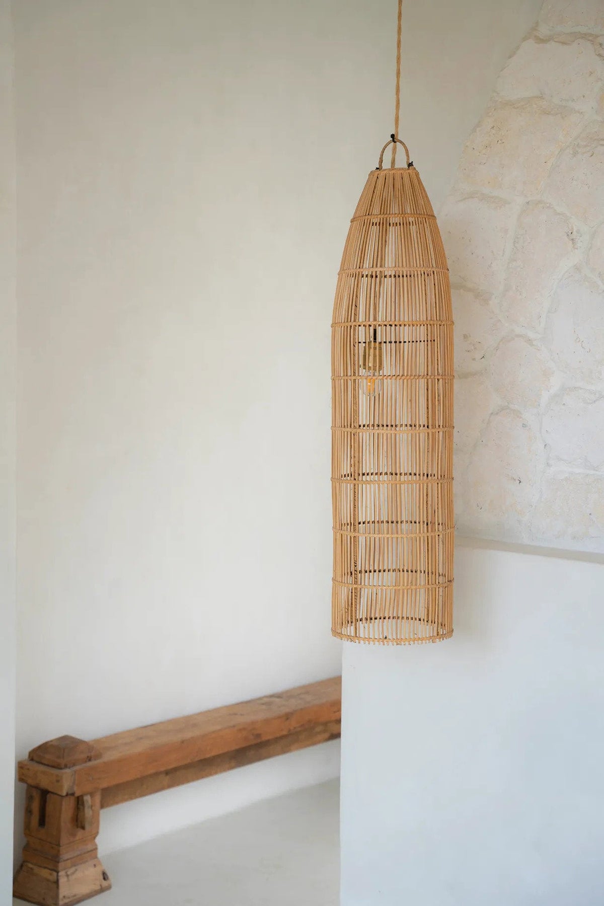 La suspension Fish Trap Naturel Large Bazar Bizar