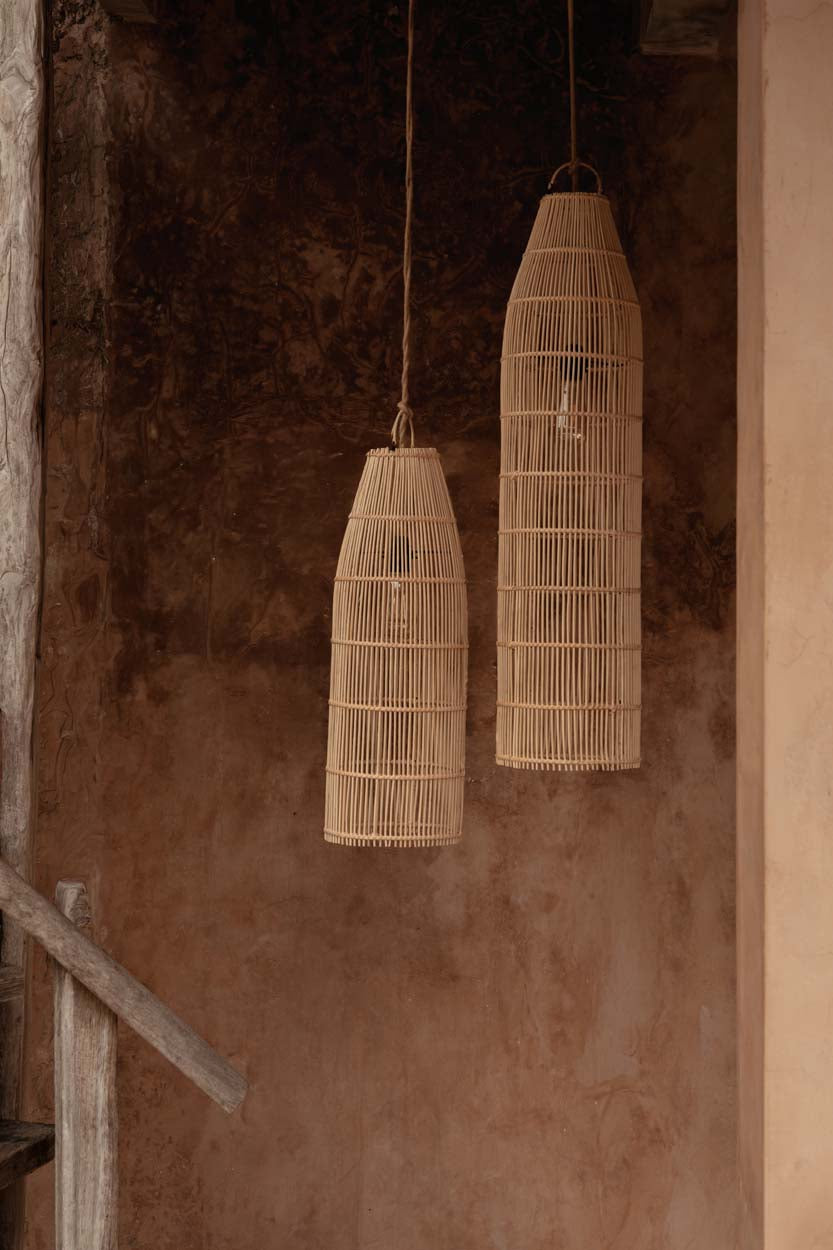 La suspension Fish Trap Naturel Medium Bazar Bizarre