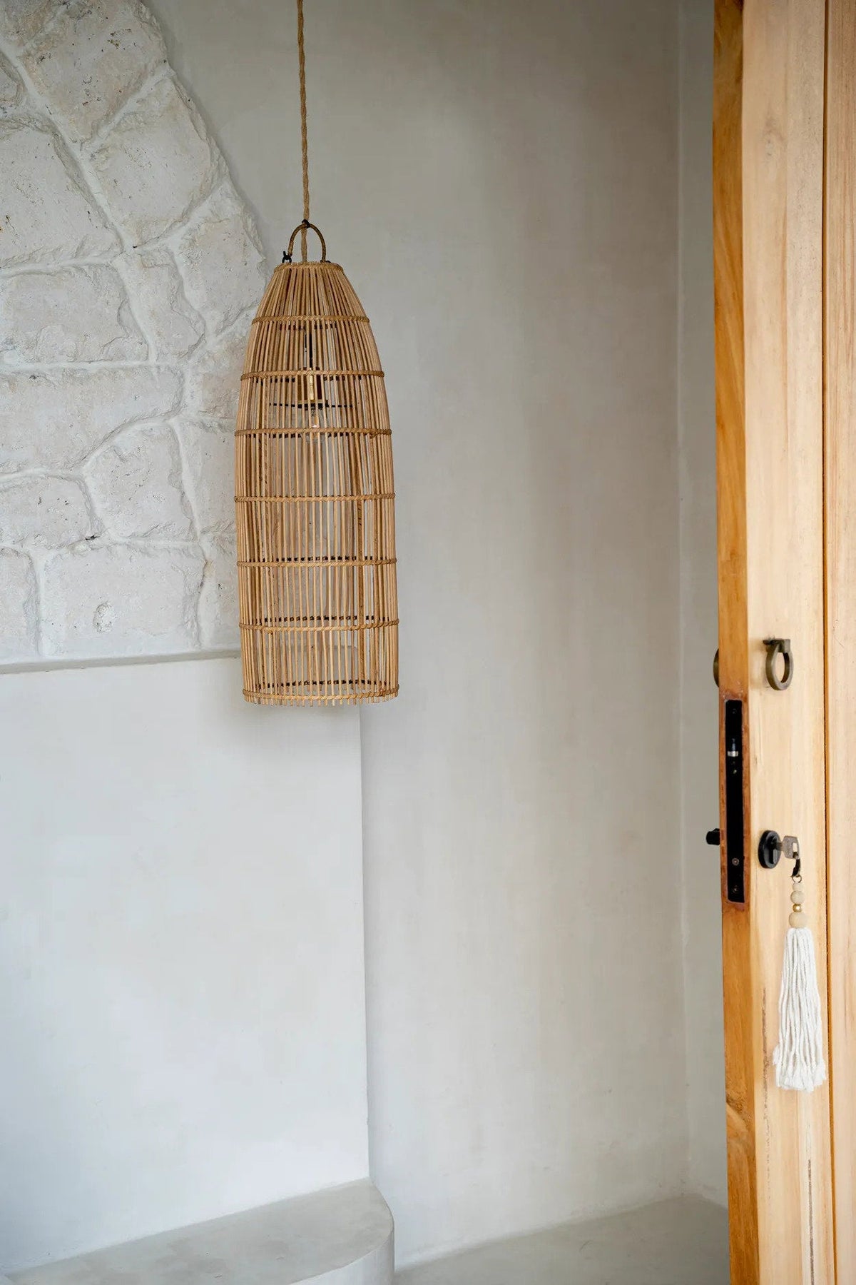 La suspension Fish Trap Naturel Medium Bazar Bizarre