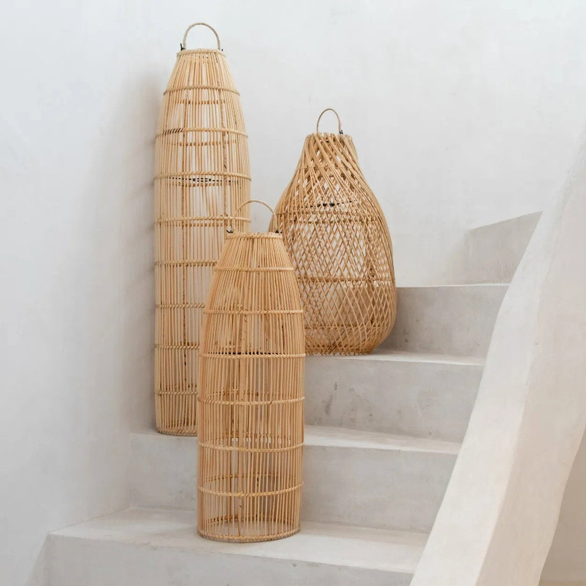 La suspension Fish Trap Naturel Medium Bazar Bizarre
