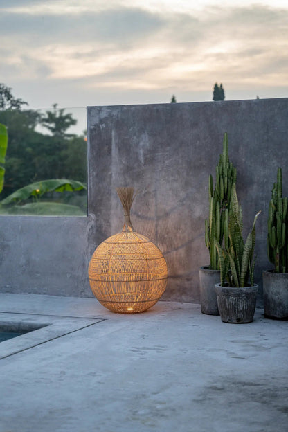 Le lampadaire Wonton - Naturel