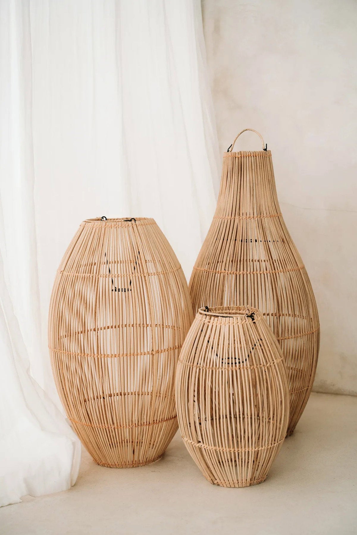 La suspension Zuri - Naturel - Large Bazar Bizar