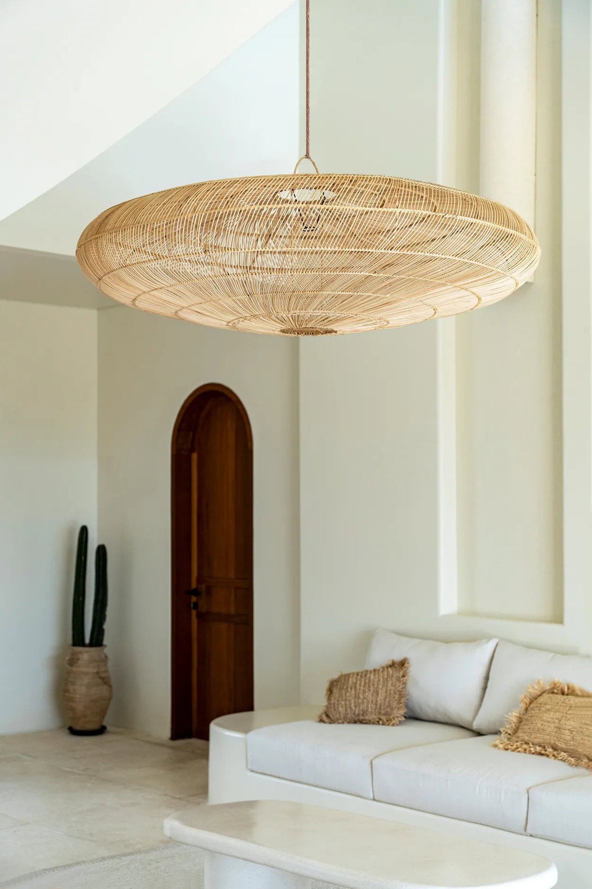 La suspension Macaron Naturel XL Bazar Bizar