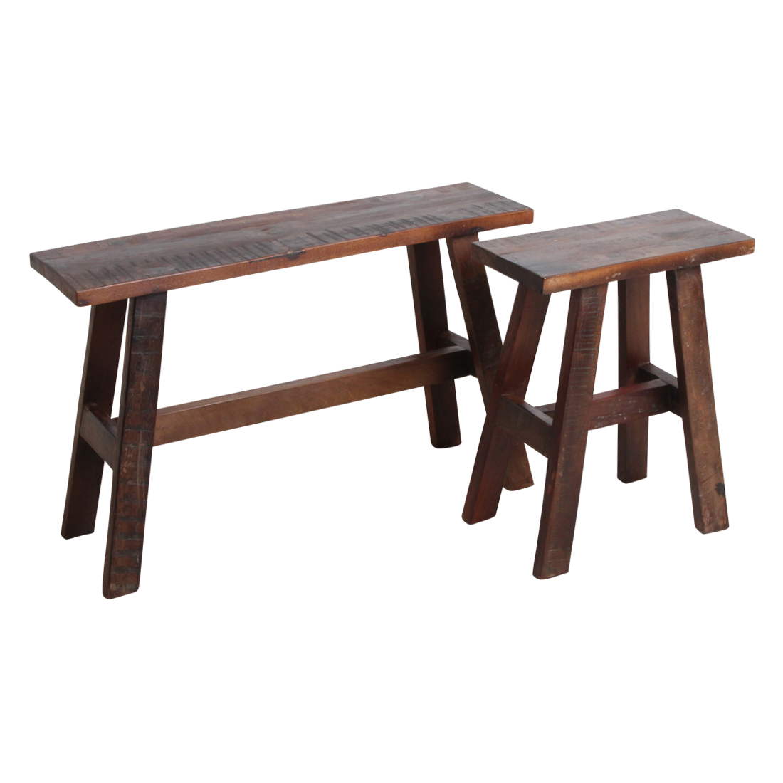 Banc en bois Factory Bois recyclé Marron Matière première brute