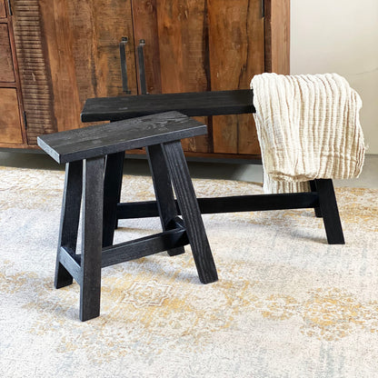 Banc « Bus Stop » noir moyen Raw Material