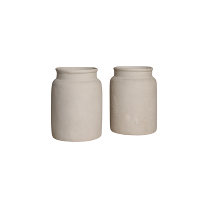 Chalk Vase décoratif Mandore moyen Raw Materials