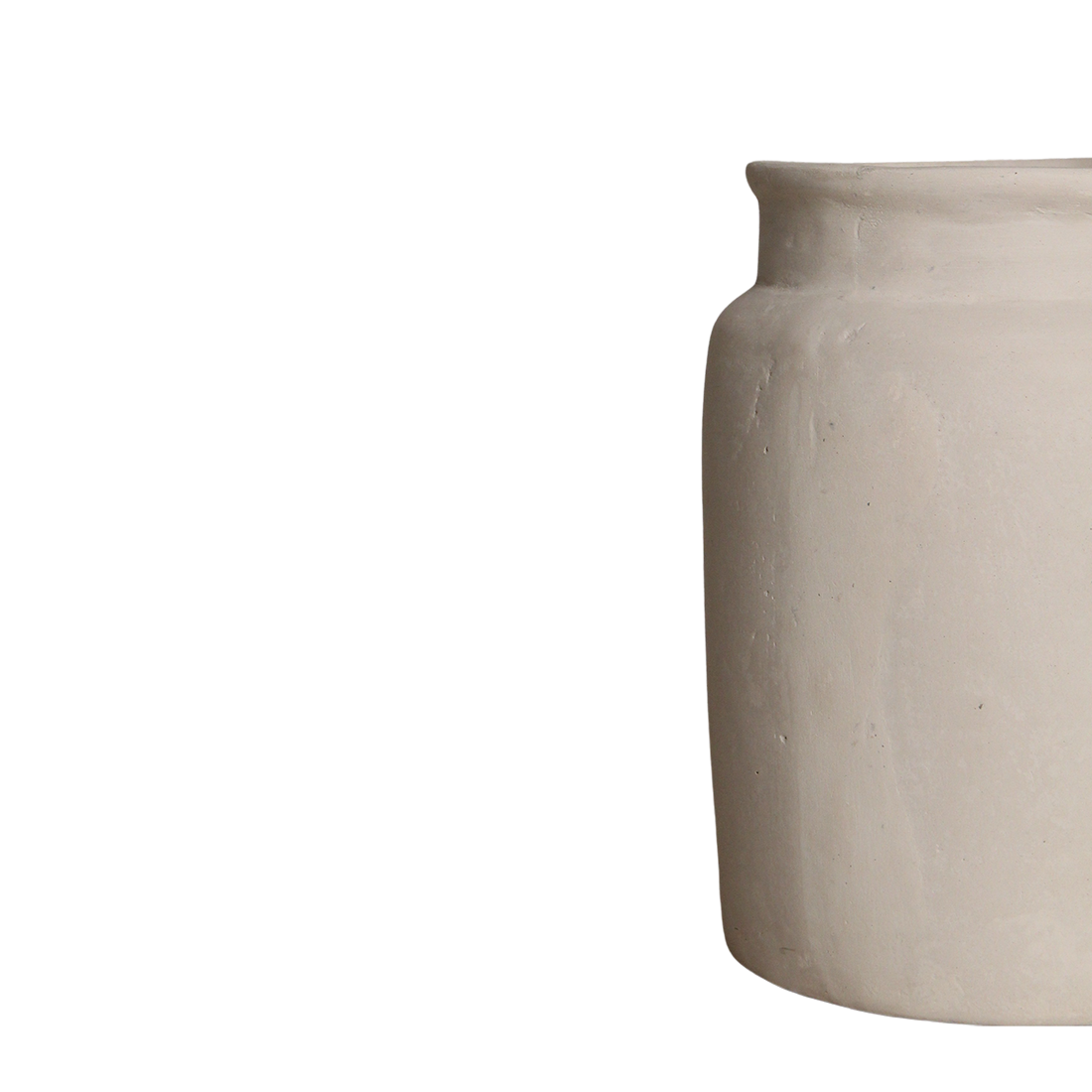 Chalk Vase décoratif Mandore moyen Raw Materials