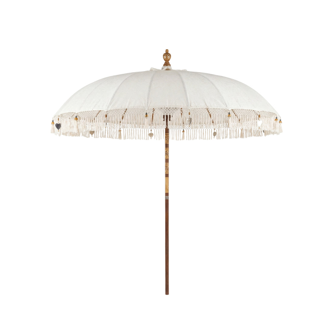 Parasol Bali en lin crème Ø250 cm Todo Bien