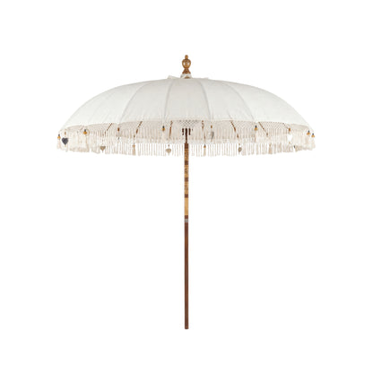 Parasol Bali en lin crème Ø250 cm Todo Bien