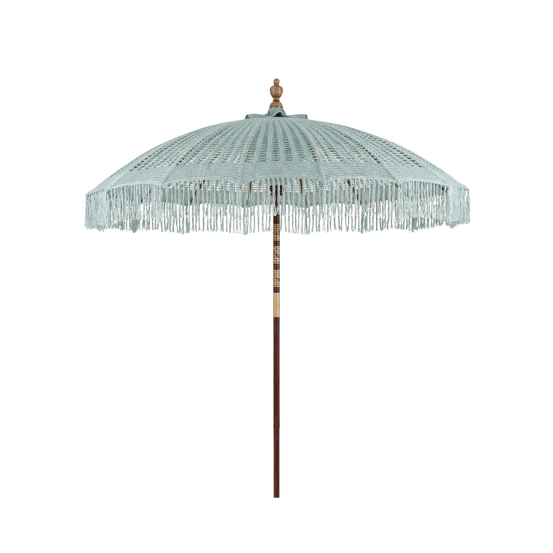 Parasol Bali Macramé Vert Ø250cm Todo Bien