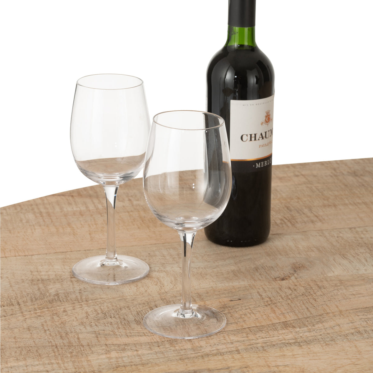 Meuble de bar Lounge en bois de manguier naturel J-Line